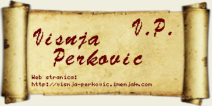 Višnja Perković vizit kartica